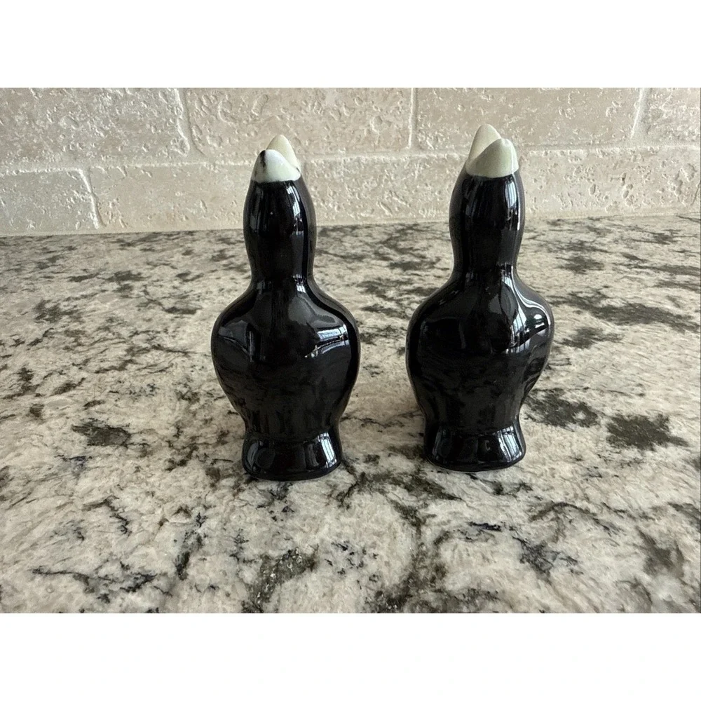 Vintage Black Bird Pie Bird Vent Funnel Ceramic Baking Decorative Pie 4
